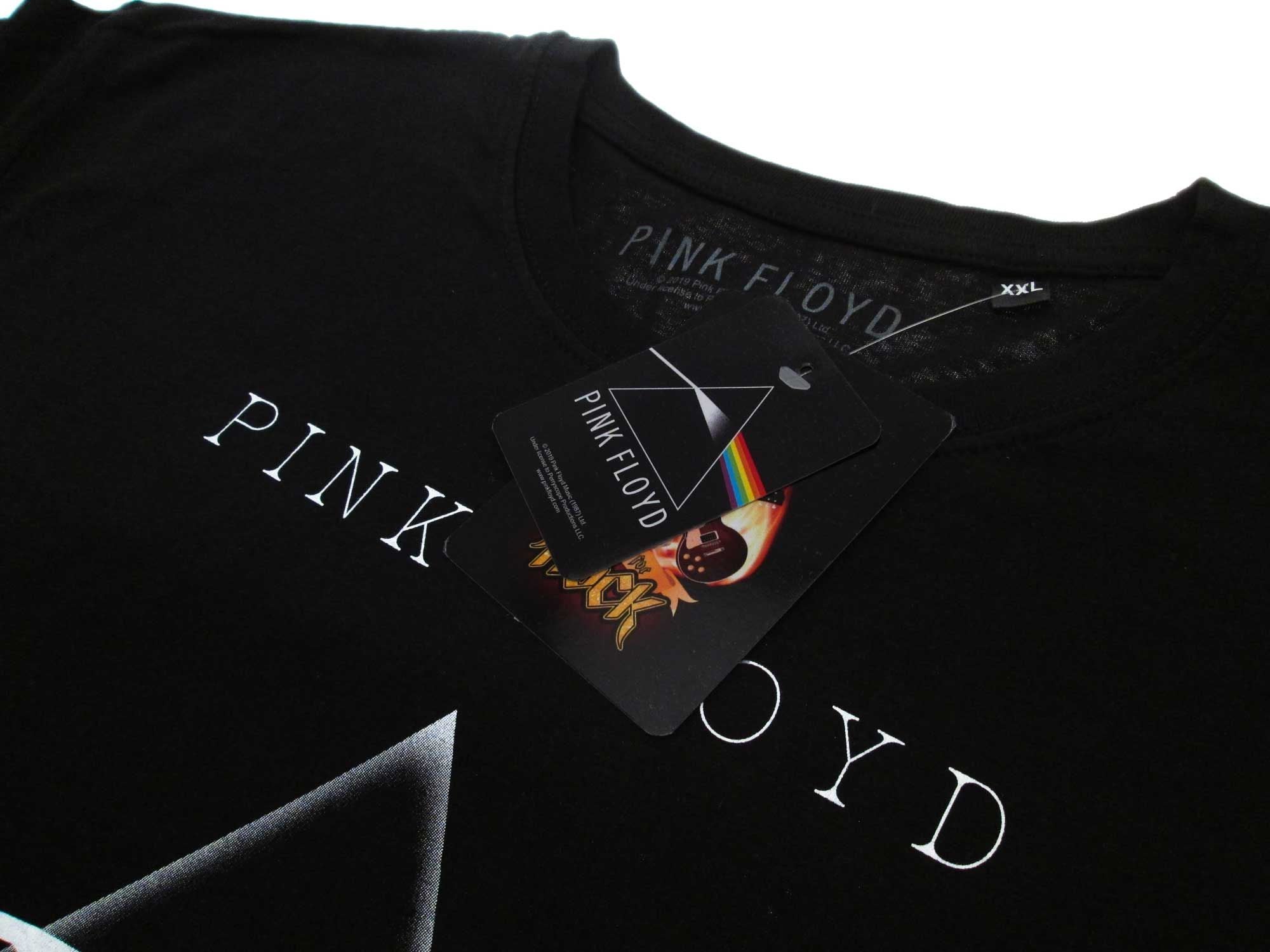 Pink Floyd Logo Circle T-Shirt Donna - Nero, Cotone 100%, Vestibilità Regular, Taglia M