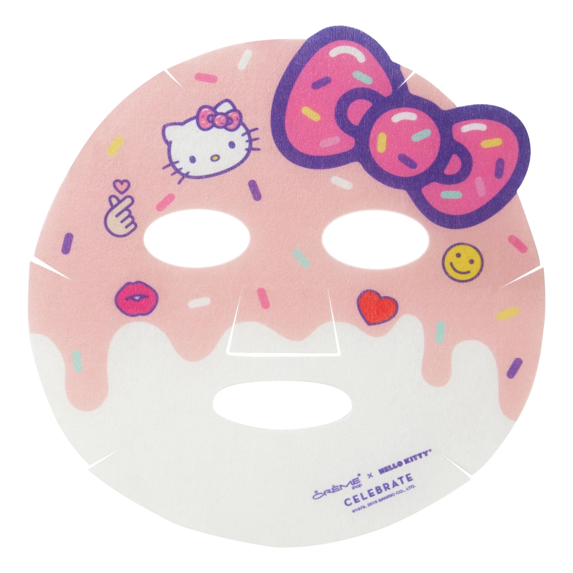 Maschera viso idratante in tessuto Hello Kitty donut