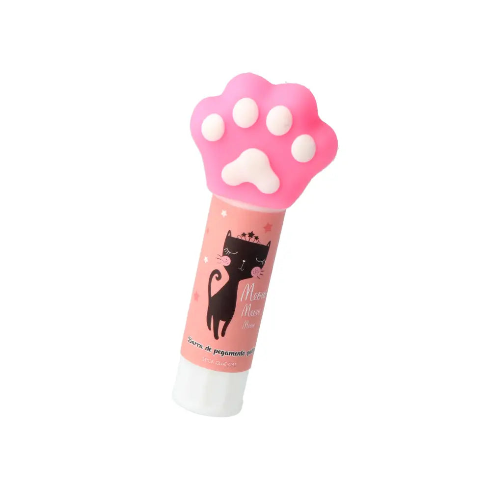 Colla con tappo rosa a forma di zampa di gatto