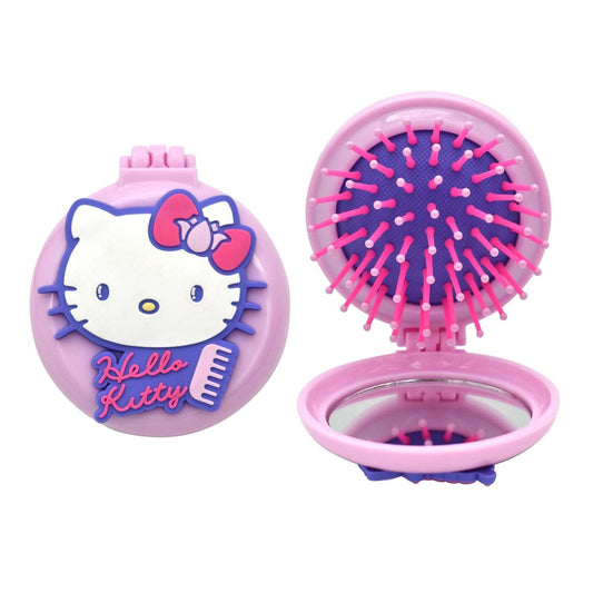 Spazzola per capelli e specchio pieghevoli Hello Kitty - Solo € 4.99! Acquista ora su ALLAN&DAYLE 