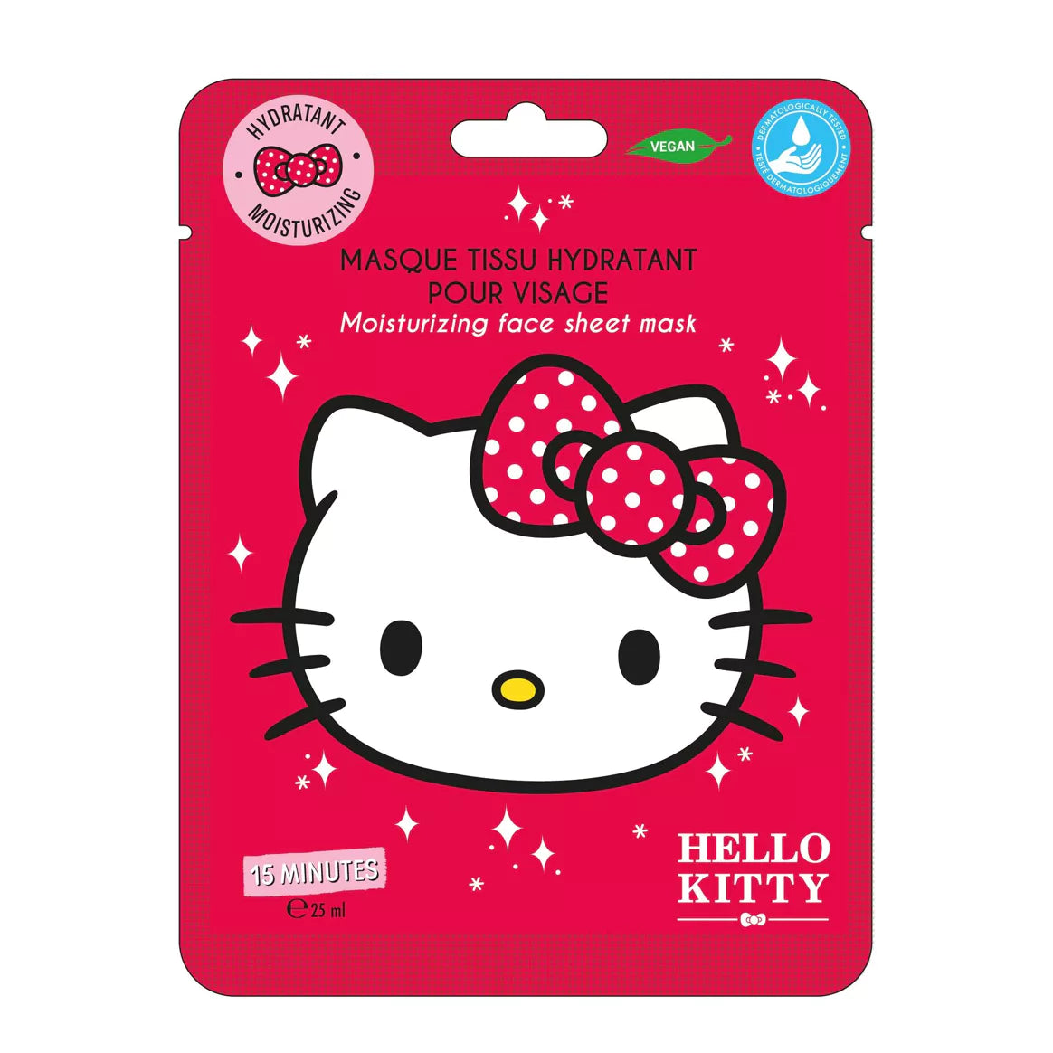 Maschera viso idratante in tessuto Hello Kitty