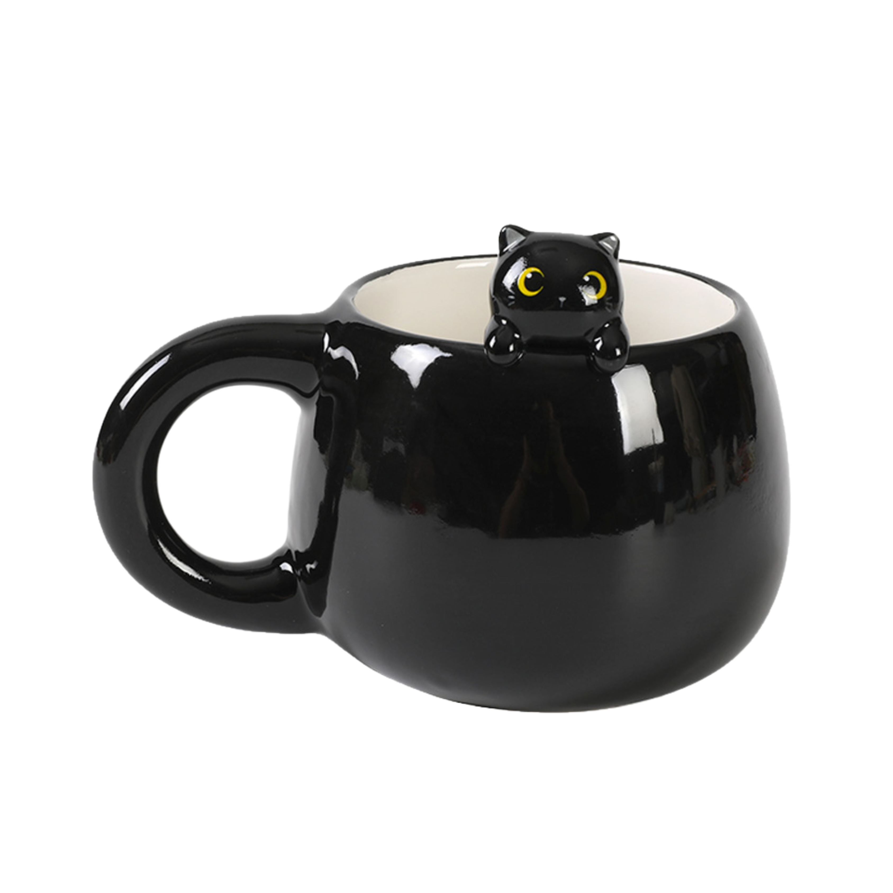 Tazza in Ceramica con charm Black cat