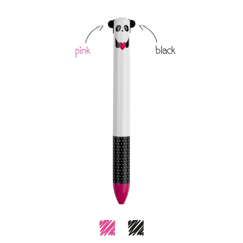 Click&Clack - Penna a Due Colori Panda