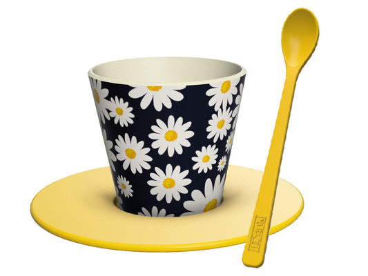 Set tazzina, piattino e cucchiaino in rpet Daisy - Solo € 10.99! Acquista ora su ALLAN&DAYLE 