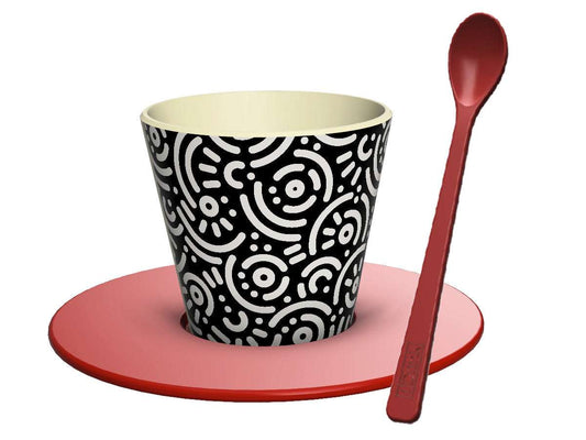 Set tazzina, piattino e cucchiaino in rpet Geometric - Solo € 10.99! Acquista ora su ALLAN&DAYLE 