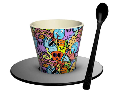 Set tazzina, piattino e cucchiaino in rpet Doodle - Solo € 10.99! Acquista ora su ALLAN&DAYLE 