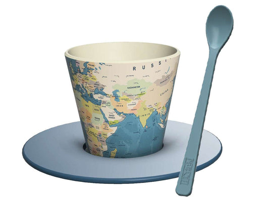 Set tazzina, piattino e cucchiaino in rpet Blue Map - Solo € 10.99! Acquista ora su ALLAN&DAYLE 