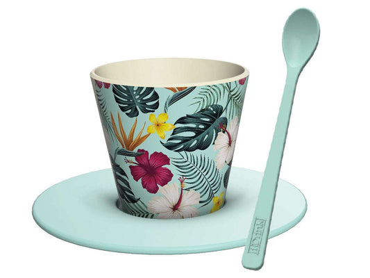 Set tazzina, piattino e cucchiaino in rpet Tropical pink - Solo € 10.99! Acquista ora su ALLAN&DAYLE 