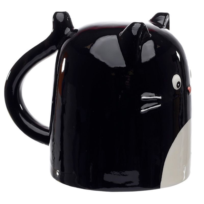 Tazza Sottosopra in Ceramica - Black Cat