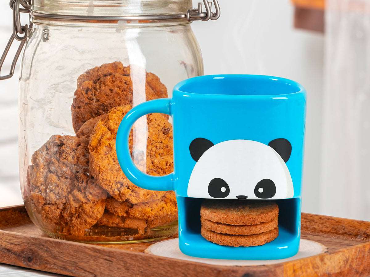 Tazza porta biscotti a forma di Panda