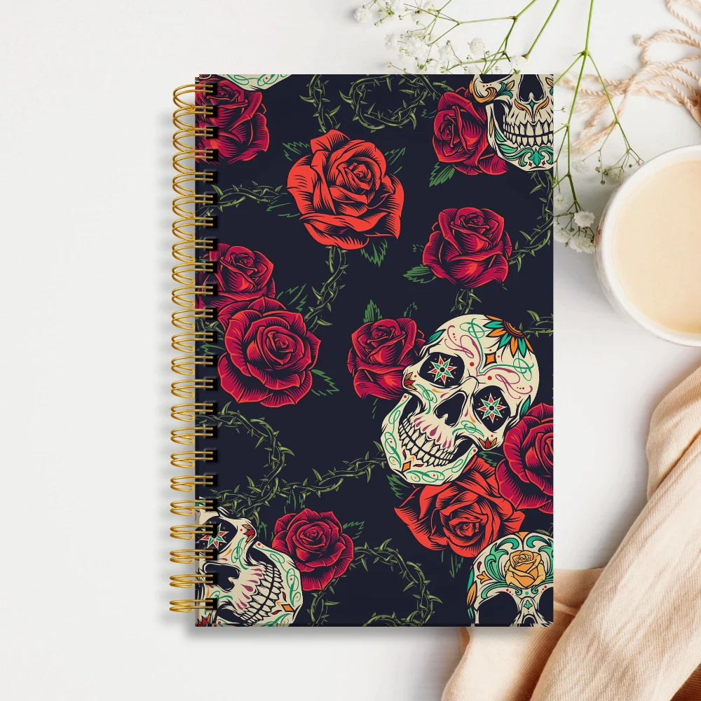 Quaderno a spirale con copertina rigida — Skull & Roses - Solo € 14.99! Acquista ora su ALLAN&DAYLE 