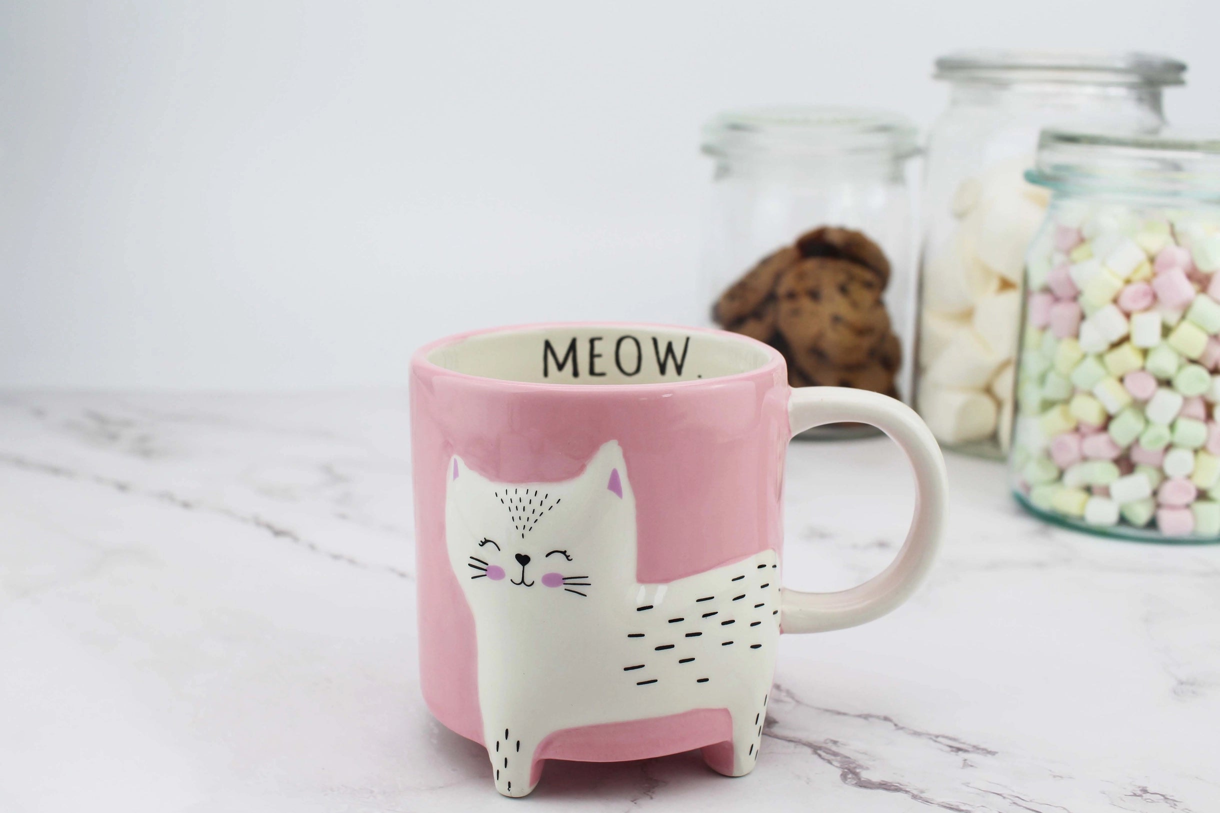 Tazza con gatto - pink Meow