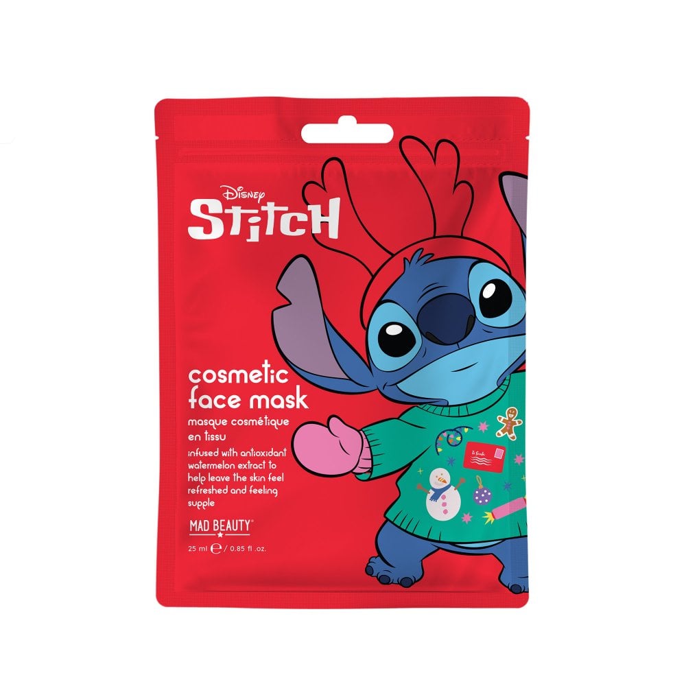 Maschera viso Disney Stitch at Christmas