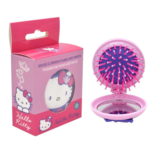 Spazzola per capelli e specchio pieghevoli Hello Kitty - Solo € 4.99! Acquista ora su ALLAN&DAYLE 